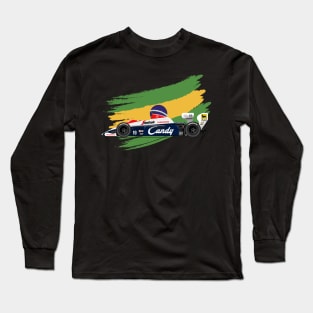 Ayrton Senna's Toleman 183 Illustration Long Sleeve T-Shirt